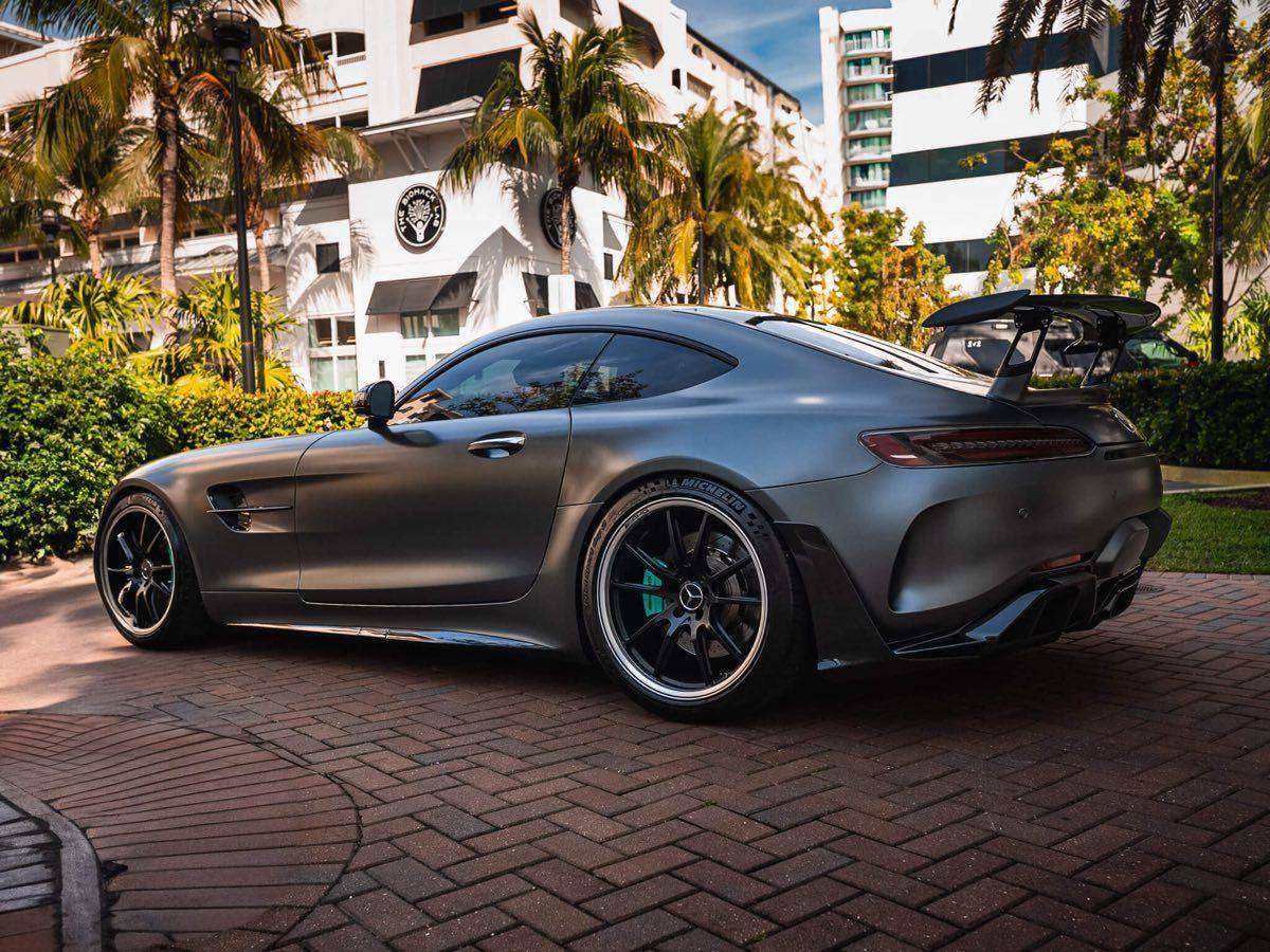 Mercedes-AMG GT with 3M IR Series ceramic tint installed by Shine Bright in South Florida